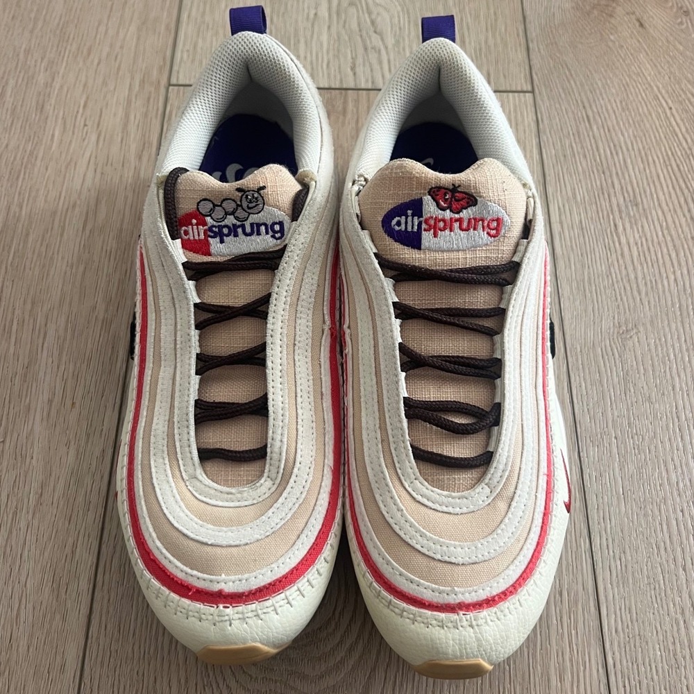 Nike Air Max 97 SE Air Sprung Ironstone Cream Pink Sneakers
Mens 8.5